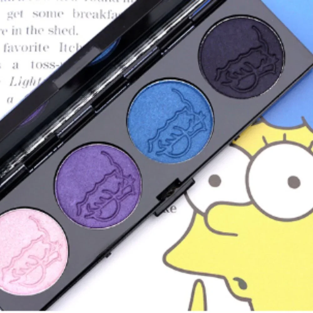 New MAC x The Simpsons Marge’s Extra Ingredients Quad eyeshadow palette NIB